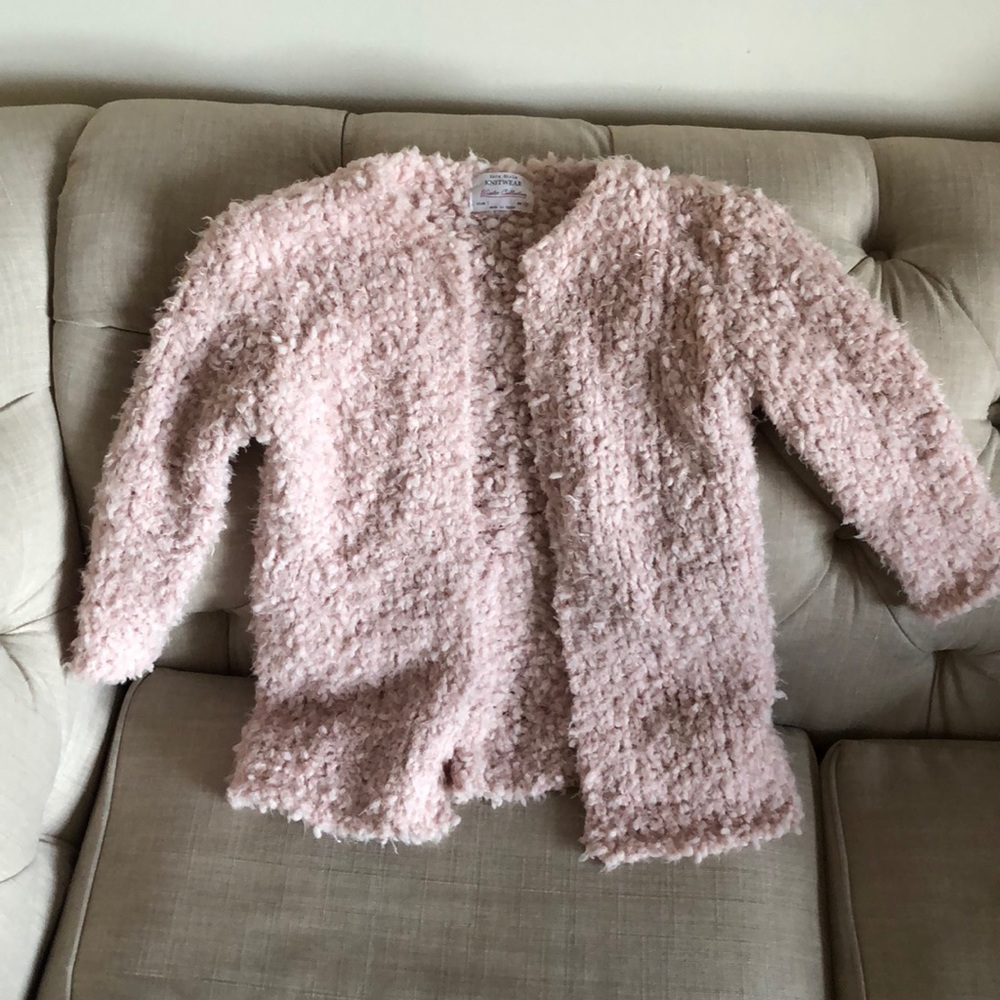 Zara Girls Sherpa Cardigan